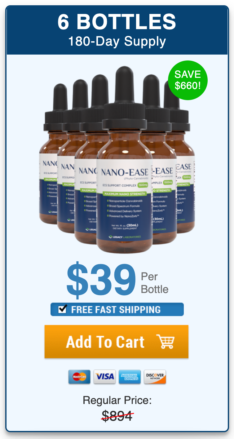 Nano Ease CBD - 6 Bottles